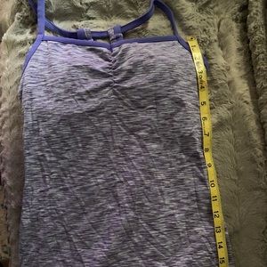 Lucy brand tank top with built in bra - size 6